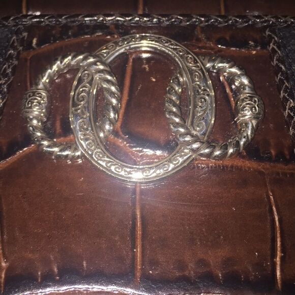 Brighton brown and black leather Crossbody EUC - Picture 2 of 8